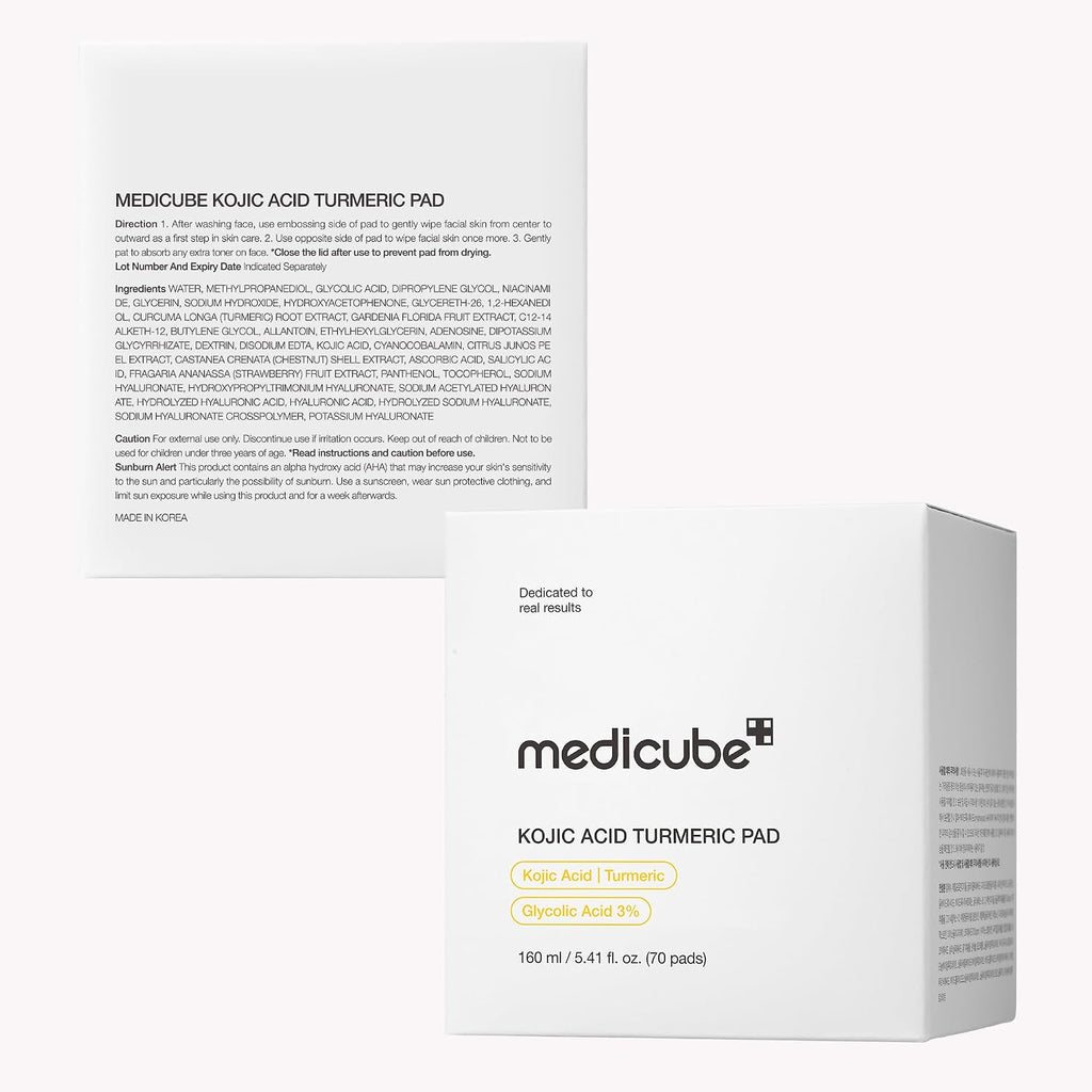 Revitalize Your Skin with Kojic Acid & Turmeric Toner Pads - Brighten and Clarify for a Radiant Complexion