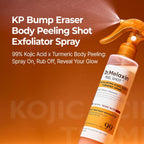 Revitalize Your Skin with Dr. Melaxin Peel Shot - Exfoliating Spray with Kojic Acid & Turmeric for Smooth, Even-Toned Skin - 6.76 Fl.Oz Korean Body Scrub for KP Bumps & Dark Spots