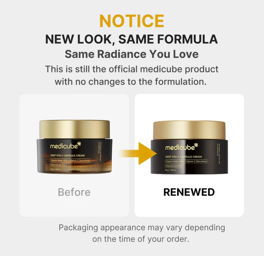 Medicube- Korean Skin Care- Deep Vitamin C Capsule Moisturizer