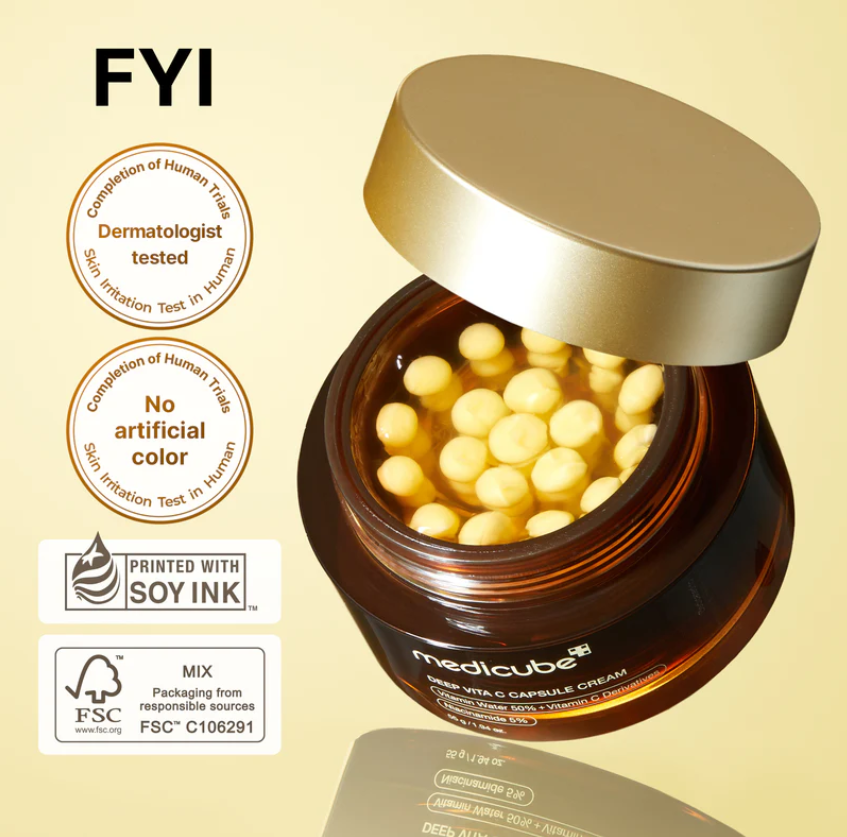 Medicube- Korean Skin Care- Deep Vitamin C Capsule Moisturizer